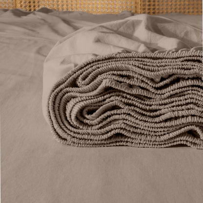 Organic Cotton Jersey Fitted Sheet - Bare Home