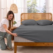 Organic Cotton Jersey Fitted Sheet - Bare Home