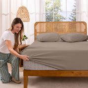 Organic Cotton Jersey Fitted Sheet - Bare Home