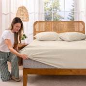 Organic Cotton Jersey Fitted Sheet - Bare Home