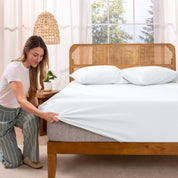 Organic Cotton Jersey Fitted Sheet - Bare Home