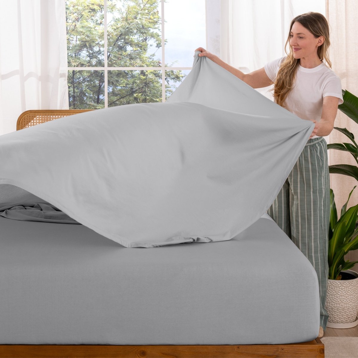 Organic Cotton Jersey Sheet Set - Bare Home