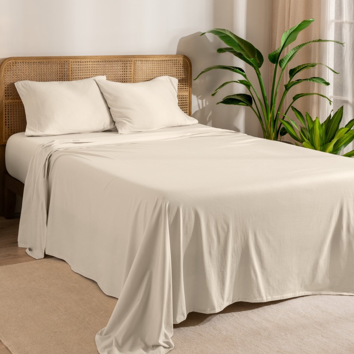 Organic Cotton Jersey Sheet Set - Bare Home