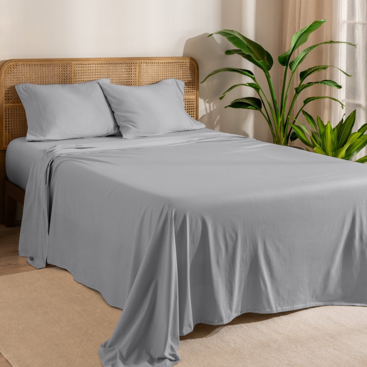 Organic Cotton Jersey Sheet Set - Bare Home