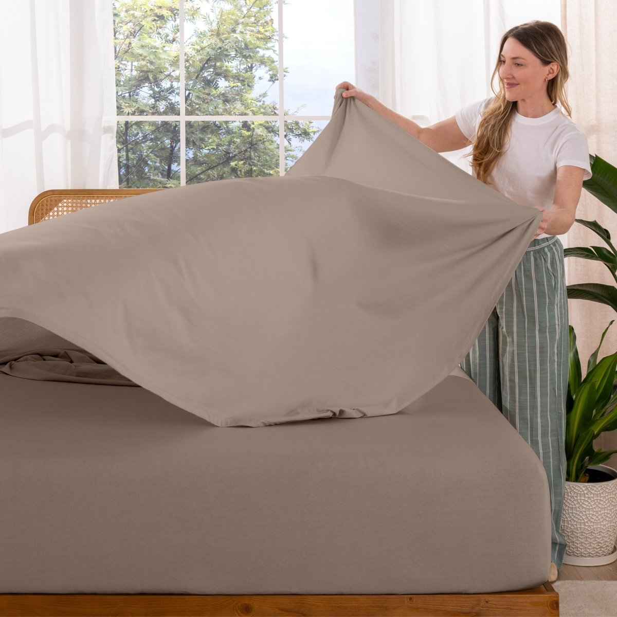Organic Cotton Jersey Sheet Set - Bare Home