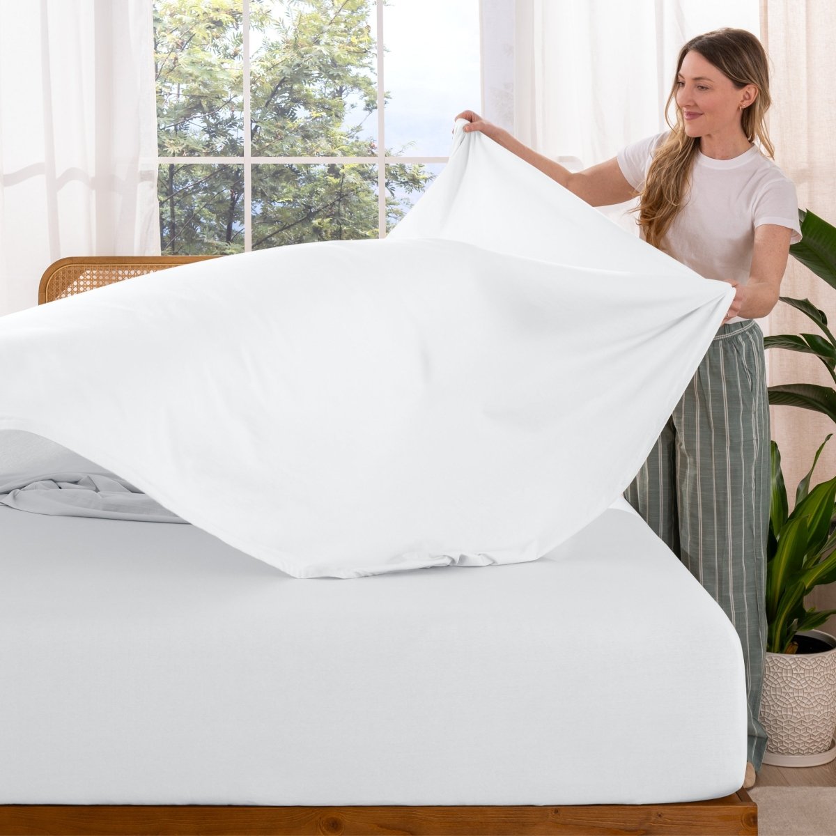 Organic Cotton Jersey Sheet Set - Bare Home