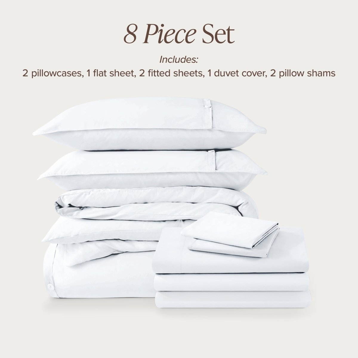 Organic Cotton Percale Bedding Bundle - Bare Home