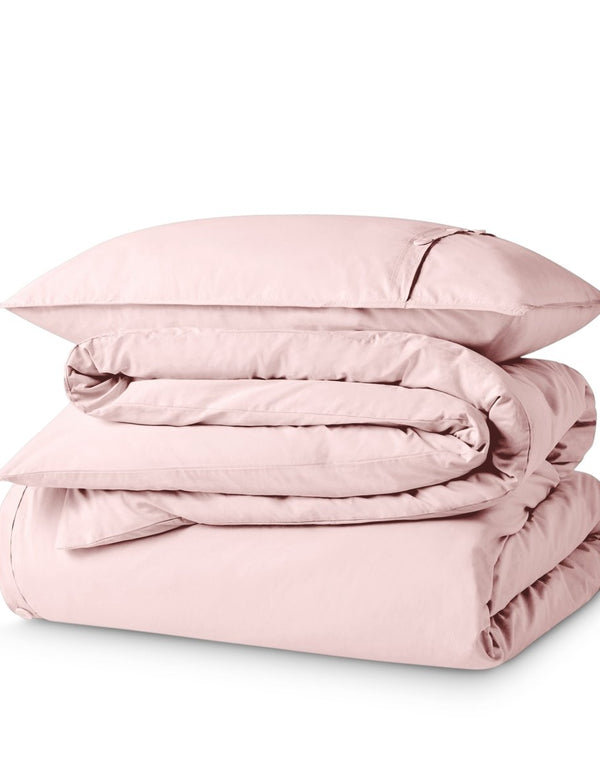 Organic Cotton Percale Duvet Cover Set - Bare Home