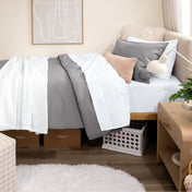 Organic Cotton Percale Duvet Dorm Bundle - Bare Home