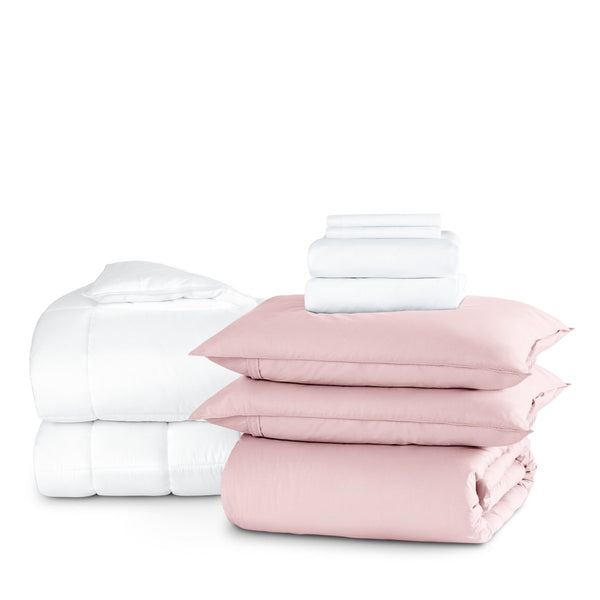 Organic Cotton Percale Duvet Dorm Bundle - Bare Home