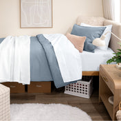 Organic Cotton Percale Duvet Dorm Bundle - Bare Home
