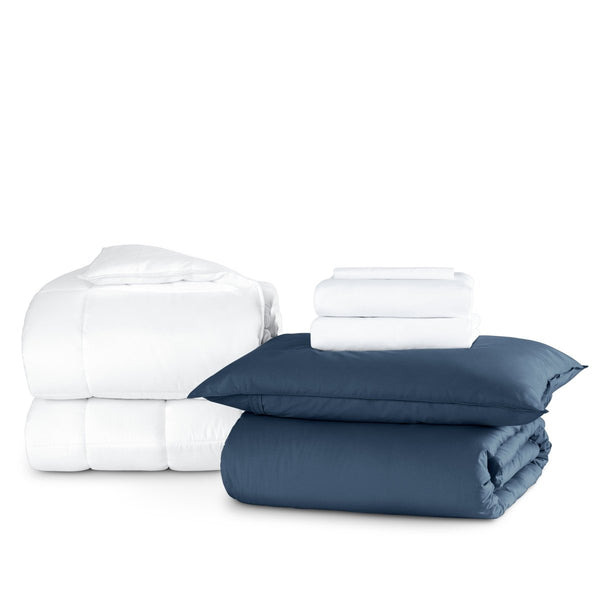 Organic Cotton Percale Duvet Dorm Bundle - Bare Home
