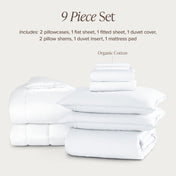 Organic Cotton Percale Duvet Dorm Bundle - Bare Home