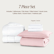 Organic Cotton Percale Duvet Dorm Bundle - Bare Home