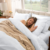 Organic Cotton Percale Duvet Dorm Bundle - Bare Home