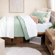 Organic Cotton Percale Duvet Dorm Bundle - Bare Home