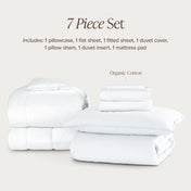 Organic Cotton Percale Duvet Dorm Bundle - Bare Home
