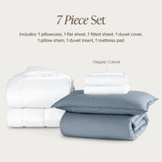 Organic Cotton Percale Duvet Dorm Bundle - Bare Home