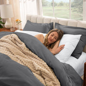 Organic Cotton Percale Duvet Dorm Bundle - Bare Home