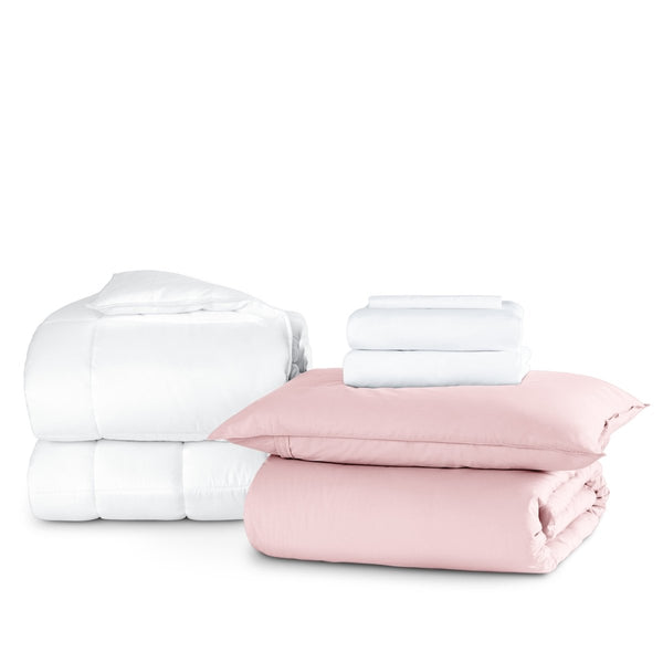 Organic Cotton Percale Duvet Dorm Bundle - Bare Home