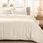 Organic Cotton Sateen Duvet Cover Set - Bare Home