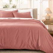 Organic Cotton Sateen Duvet Cover Set - Bare Home