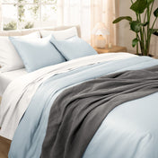 Organic Cotton Sateen Duvet Cover Set - Bare Home