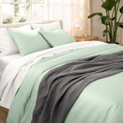 Organic Cotton Sateen Duvet Cover Set - Bare Home