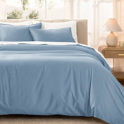 Organic Cotton Sateen Duvet Cover Set - Bare Home