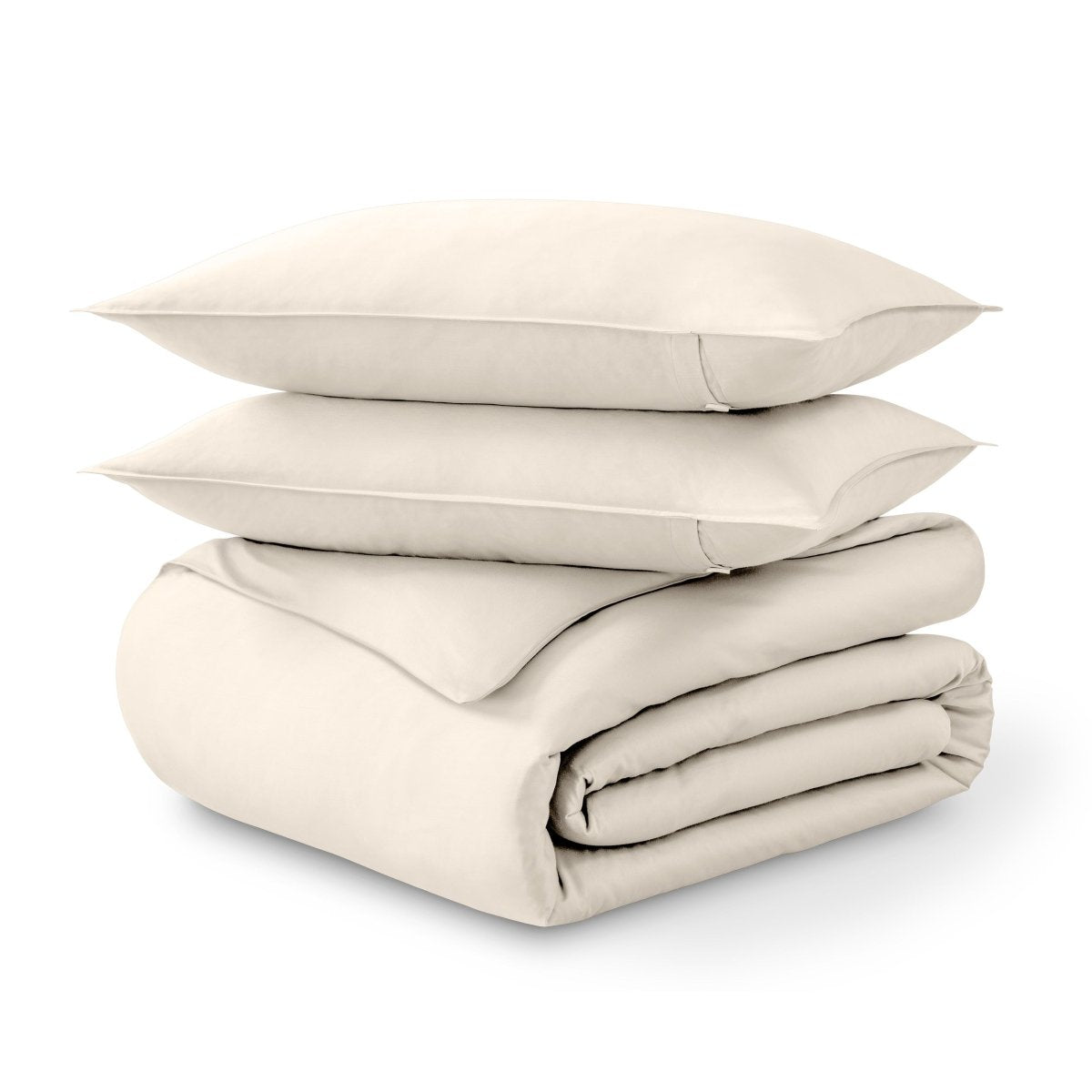 Organic Cotton Sateen Duvet Cover Set - Bare Home