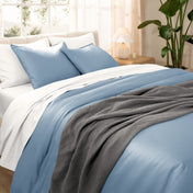 Organic Cotton Sateen Duvet Cover Set - Bare Home