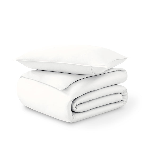Organic Cotton Sateen Duvet Cover Set - Bare Home