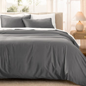 Organic Cotton Sateen Duvet Cover Set - Bare Home
