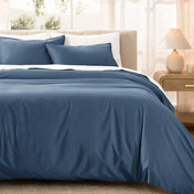 Organic Cotton Sateen Duvet Cover Set - Bare Home