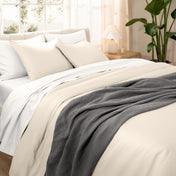 Organic Cotton Sateen Duvet Cover Set - Bare Home