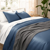 Organic Cotton Sateen Duvet Cover Set - Bare Home