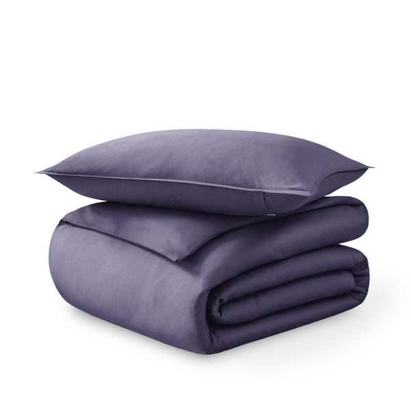 Organic Cotton Sateen Duvet Cover Set - Bare Home