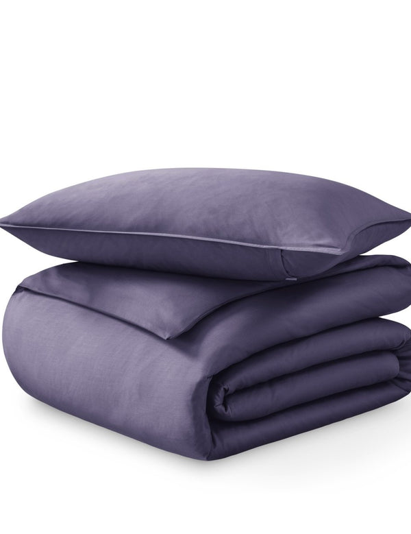 Organic Cotton Sateen Duvet Cover Set - Bare Home