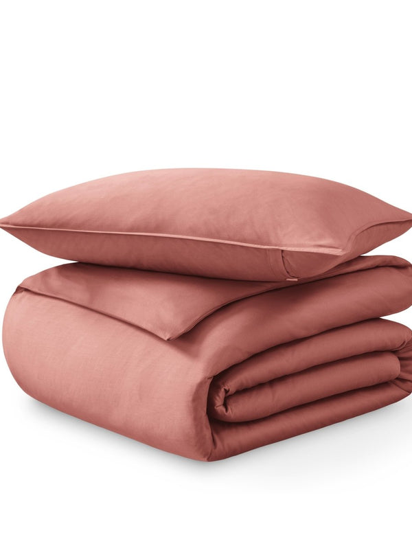 Organic Cotton Sateen Duvet Cover Set - Bare Home
