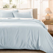 Organic Cotton Sateen Duvet Cover Set - Bare Home