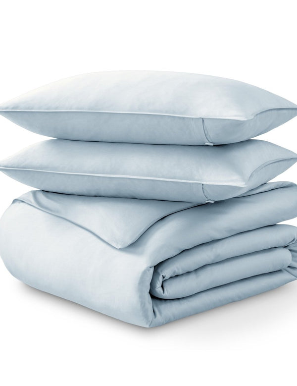 Organic Cotton Sateen Duvet Cover Set - Bare Home