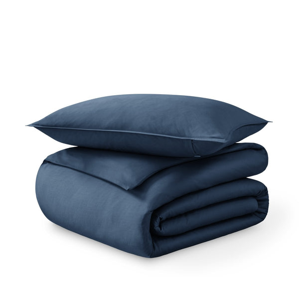 Organic Cotton Sateen Duvet Cover Set - Bare Home