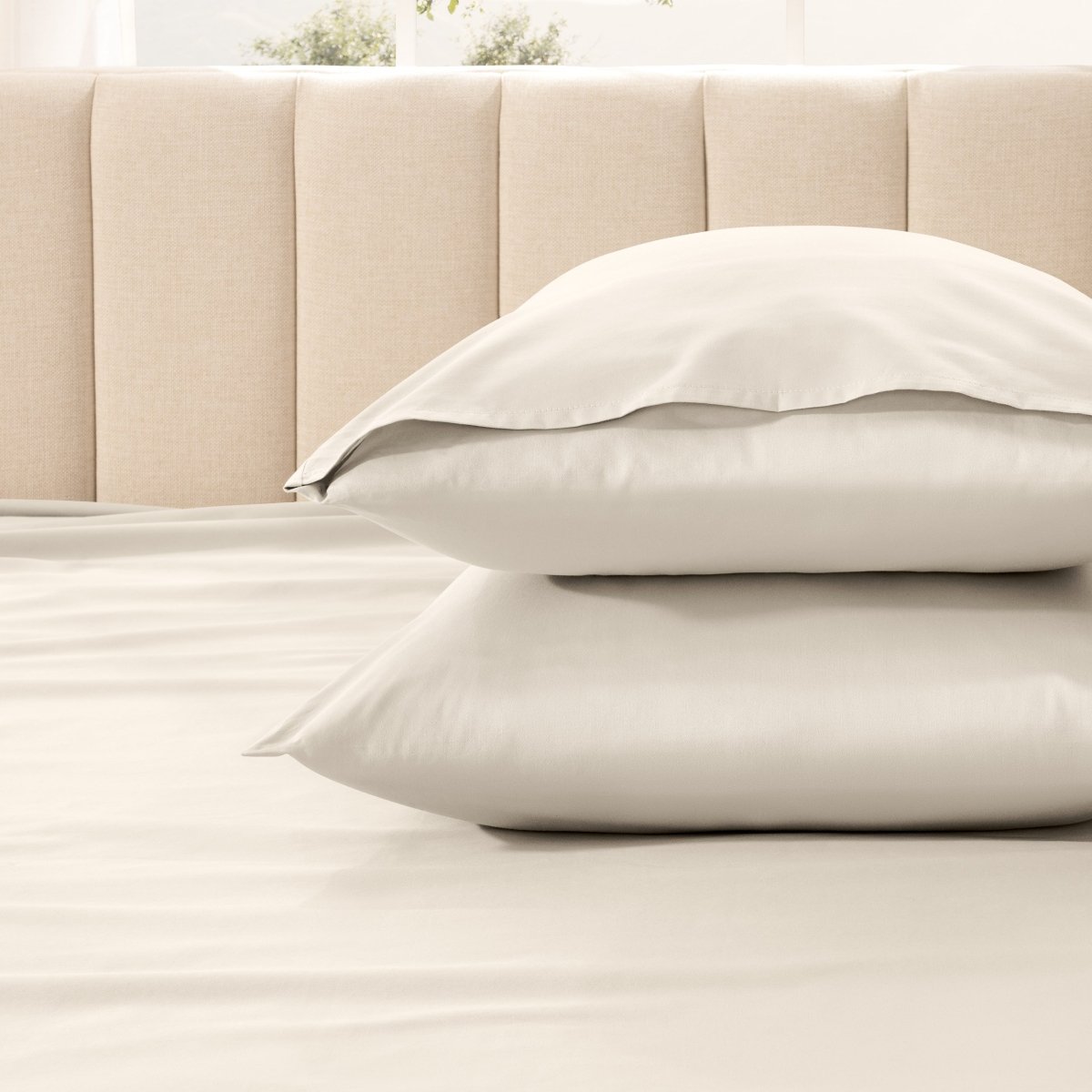 Organic Cotton Sateen Pillowcase Set - Bare Home