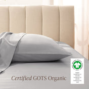 Organic Cotton Sateen Pillowcase Set - Bare Home