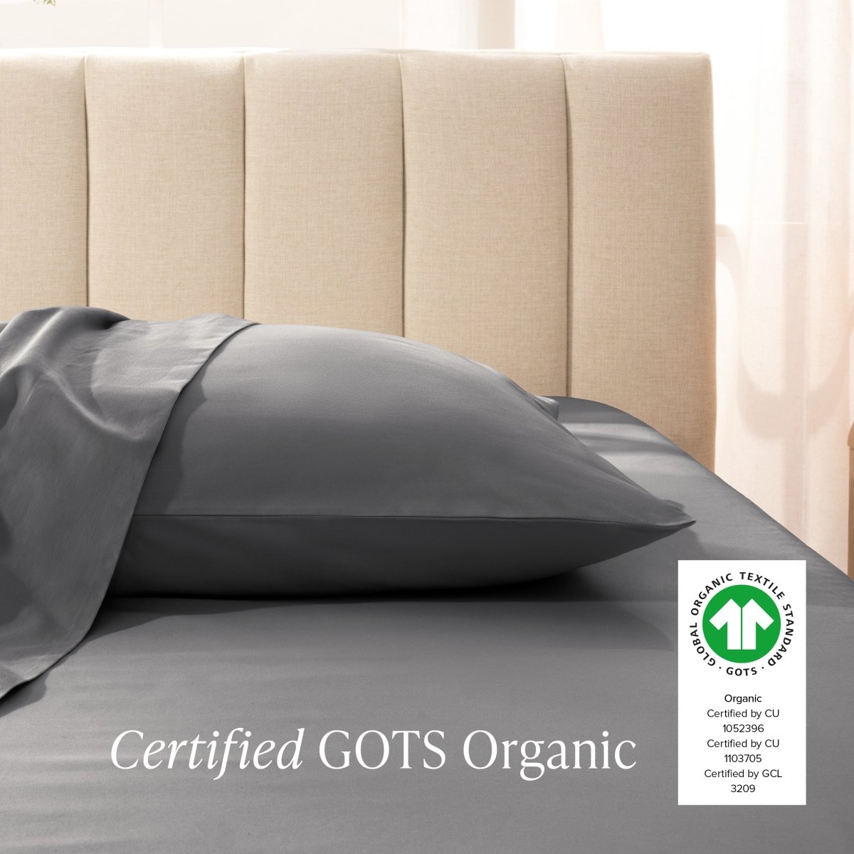 Organic Cotton Sateen Pillowcase Set - Bare Home