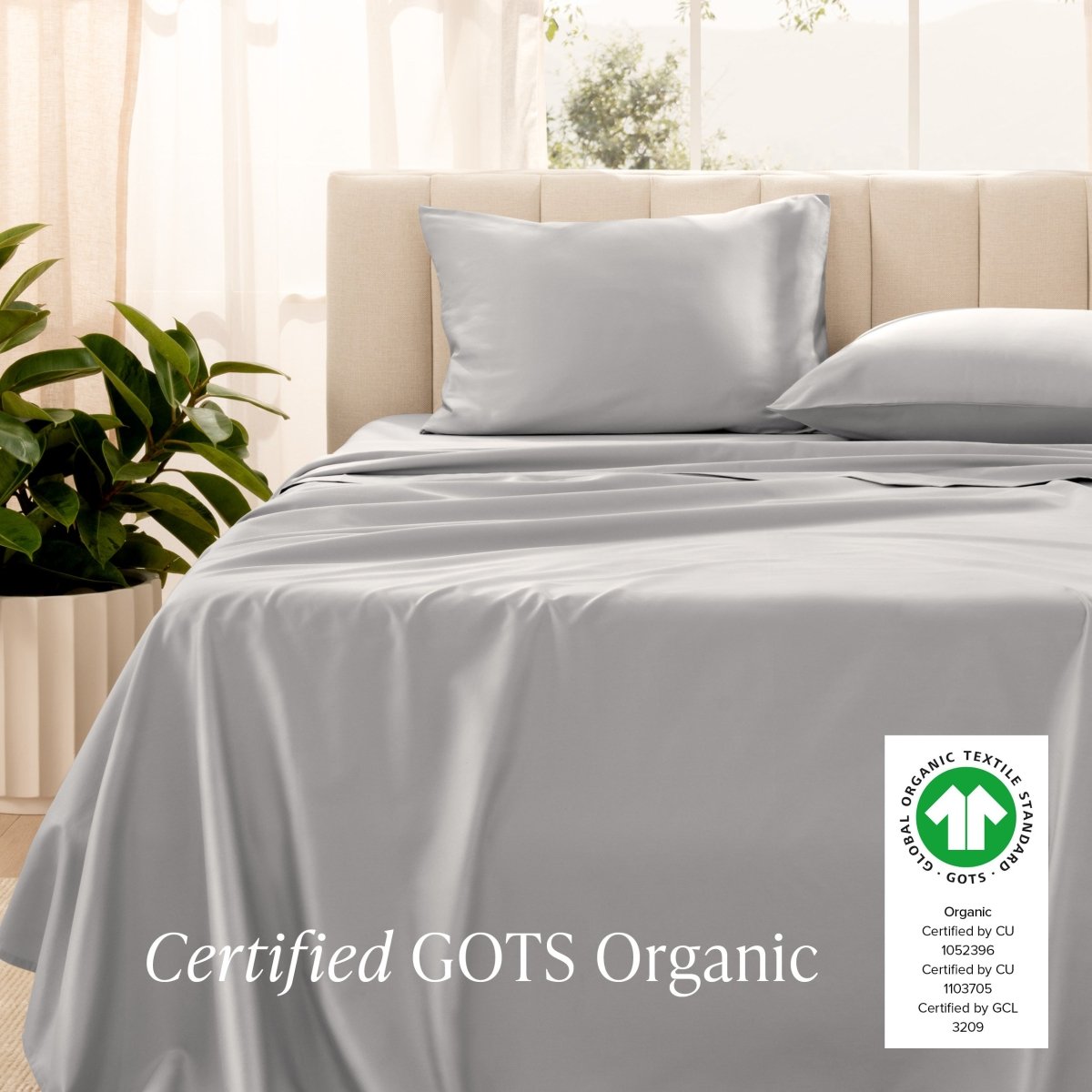 Organic Cotton Sateen Sheet Set - Bare Home