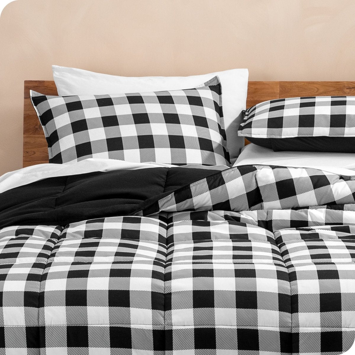 Down Alternative Box Stitch Comforter Set - Bare Home