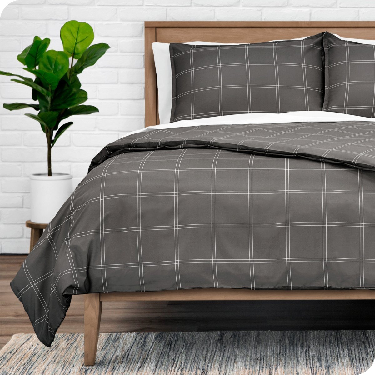 Microfiber Duvet Cover & Sham Set - Prints - Bare Home