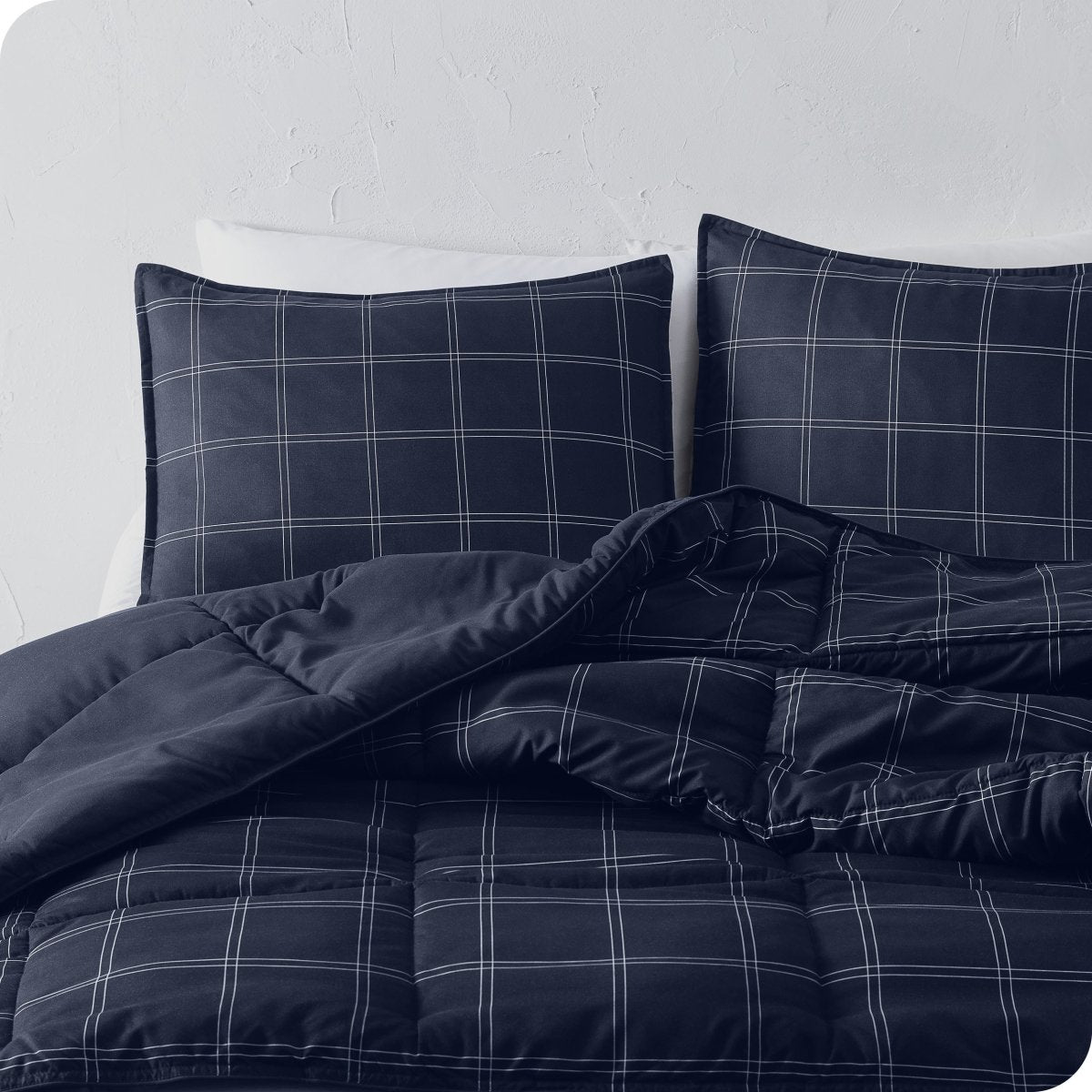 Down Alternative Box Stitch Comforter Set