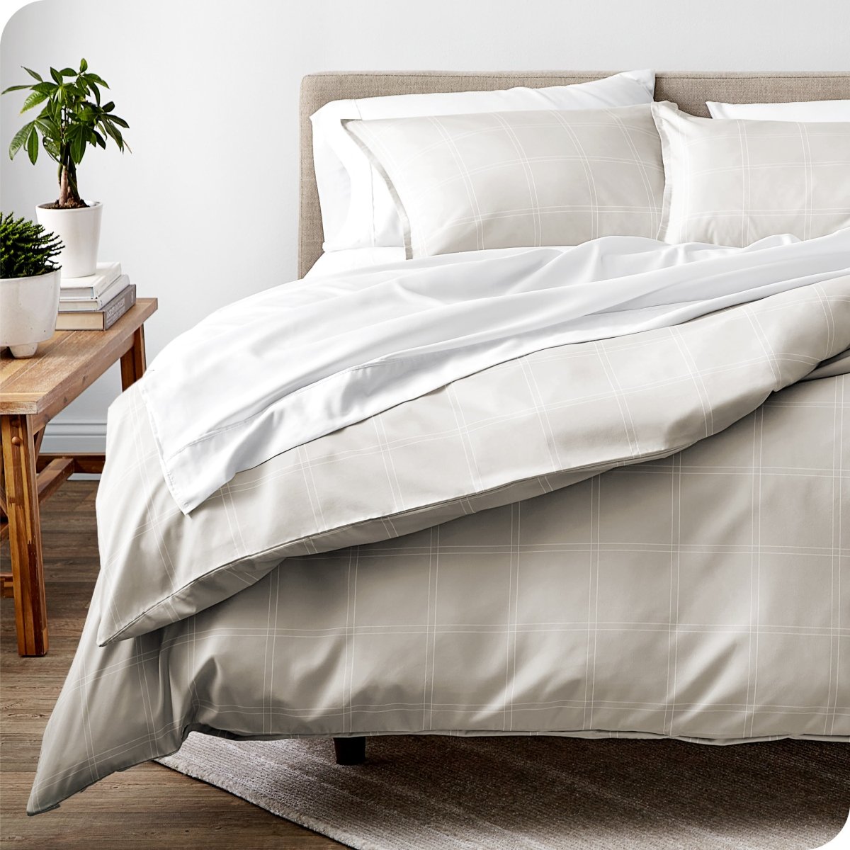 Microfiber Duvet Cover & Sham Set - Prints - Bare Home